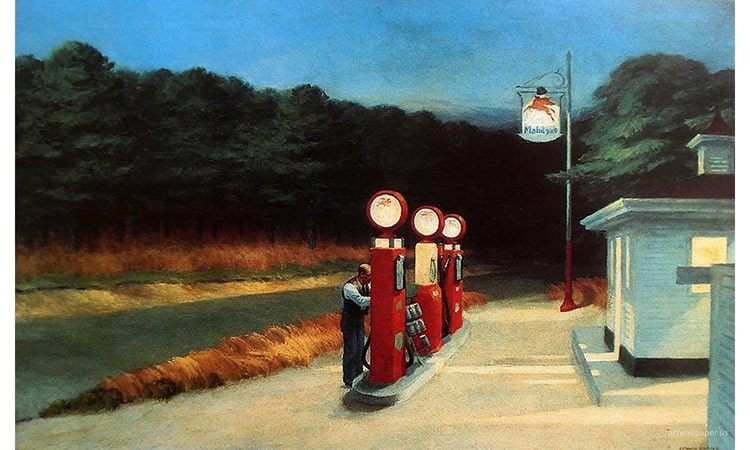 Gas, 1940, Edward Hopper