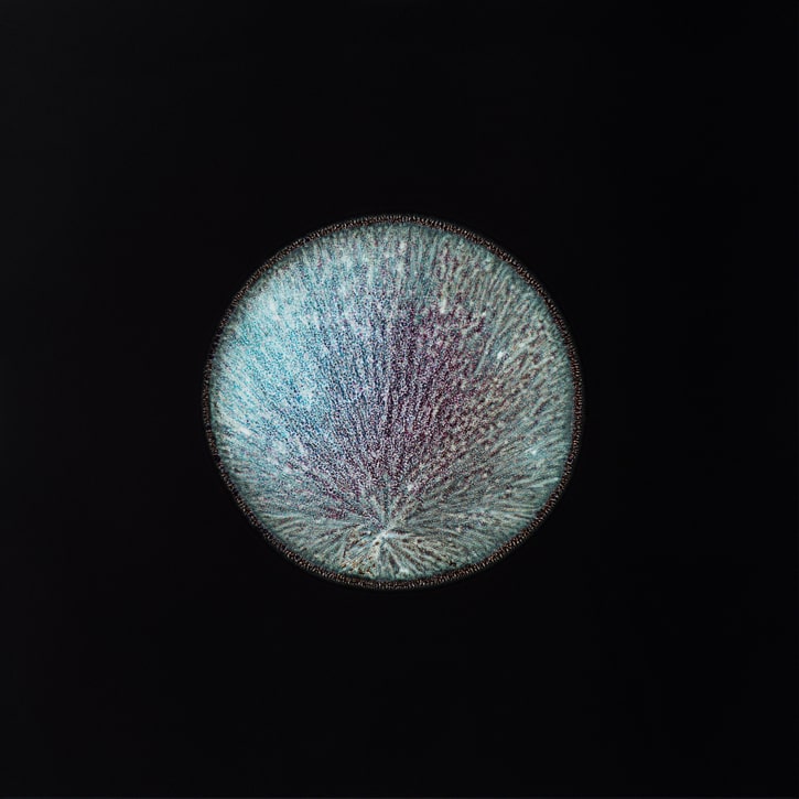 All you can feel, Dopamin (Planets), photo-pharmaceutical series 2013; Dopamin on photo-negative, enlarged as c-print – Sarah Schönfeld