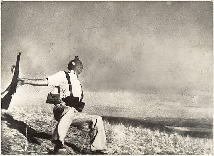 ‘Falling Soldier’, 1936, Robert Capa